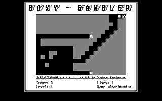 Boxy Gambler atari screenshot